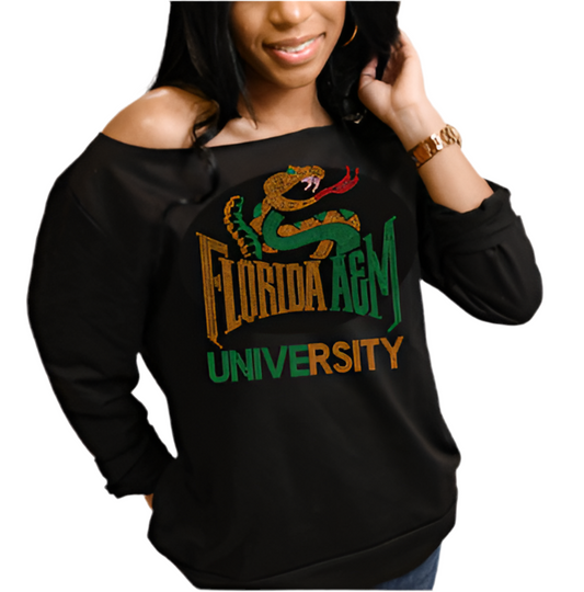 FAMU Off Shoulder Sweat Shirt