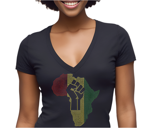 Africa Power Bling Tee