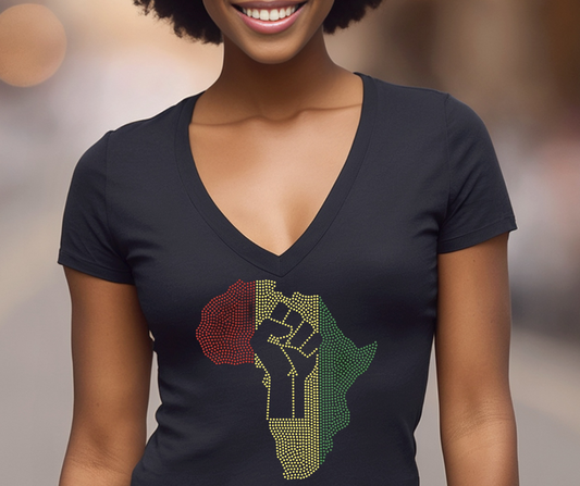 Africa Power Bling Tee