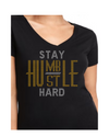 Stay Humble Hustle Hard Bling Tee