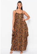 Leopard Boho Maxi Dress